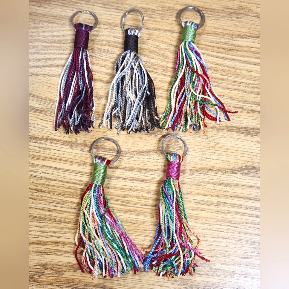 Restoration Hardware Set of 5 Multi-Color Tassels